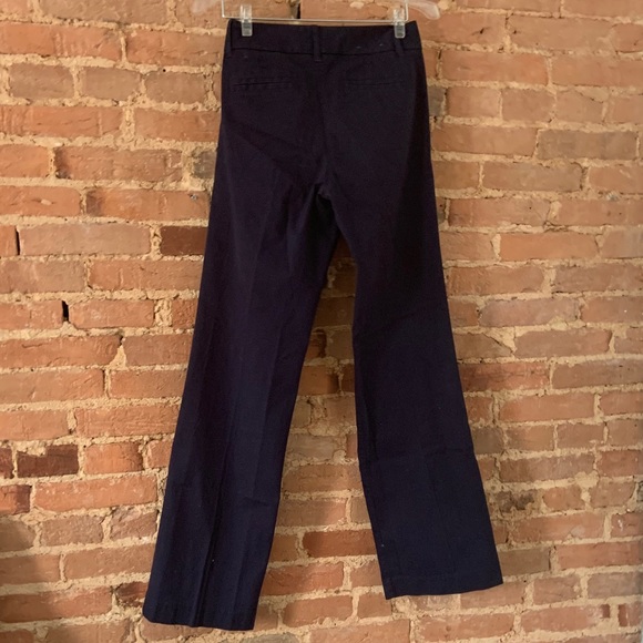J Crew Navy Blue Work Pants Size 4 City Fit - Picture 2 of 2